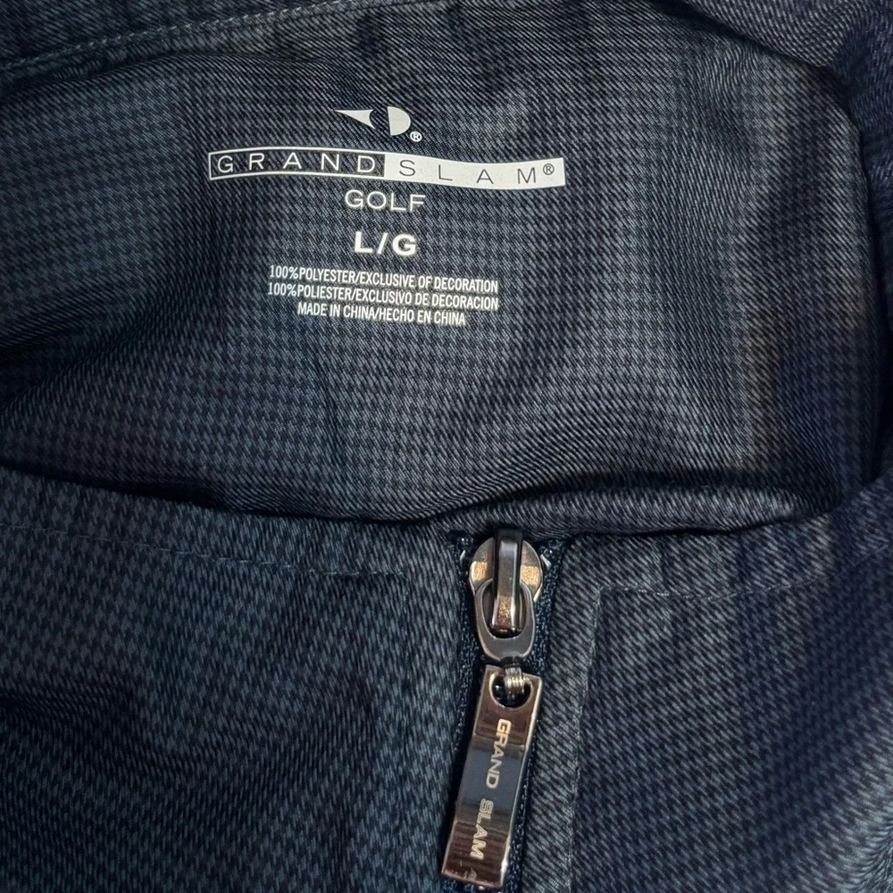 Grand Slam 1/4 Zip Lightweight Charcoal Performance Golf Jacket Men Size Large